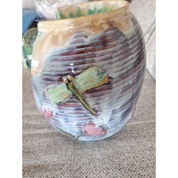 Ceramic Marbled DRAGONFLY Countertop Water Fountain New - Picture 3 of 15